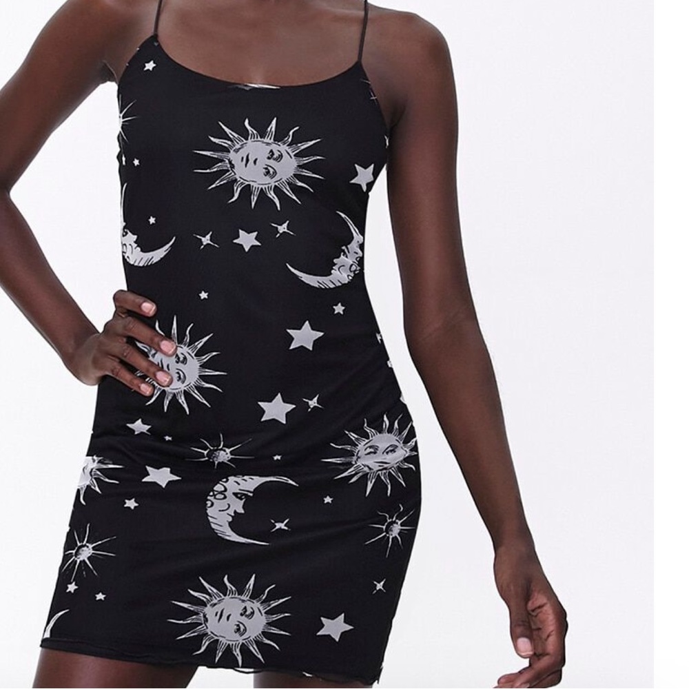 Celestial mesh dress